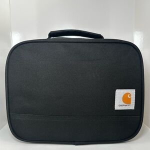 Carhartt Insulated 4 Can Lunch Cooler/Bag, Black, Full Zip, EUC